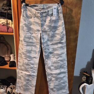 Hollister Gray Camouflage Straight Leg Jeans